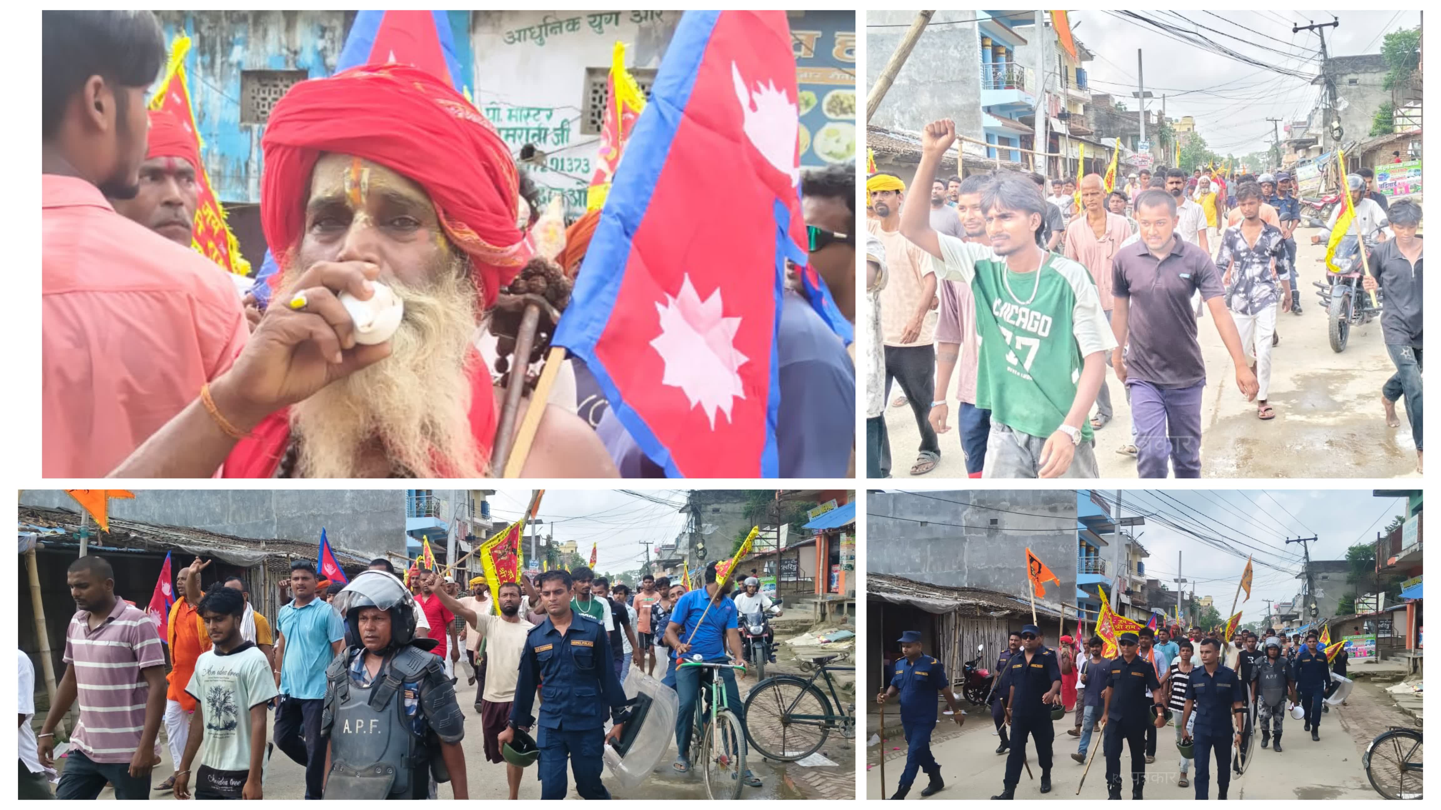 रौतहटमा हिन्दु राष्ट्रको माग गर्दै शान्तिपूर्ण र्‍याली तथा कोणसभा
